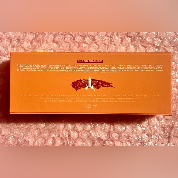 Jeffree Star Cosmetics F PROOF MASCARA BLOOD ORANGE Coral Eye Makeup Beauty NEW - Picture 8 of 11